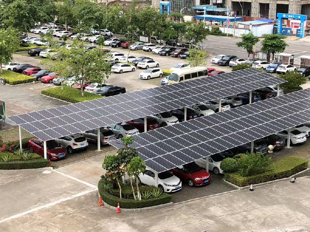 電動車停車棚工程案例